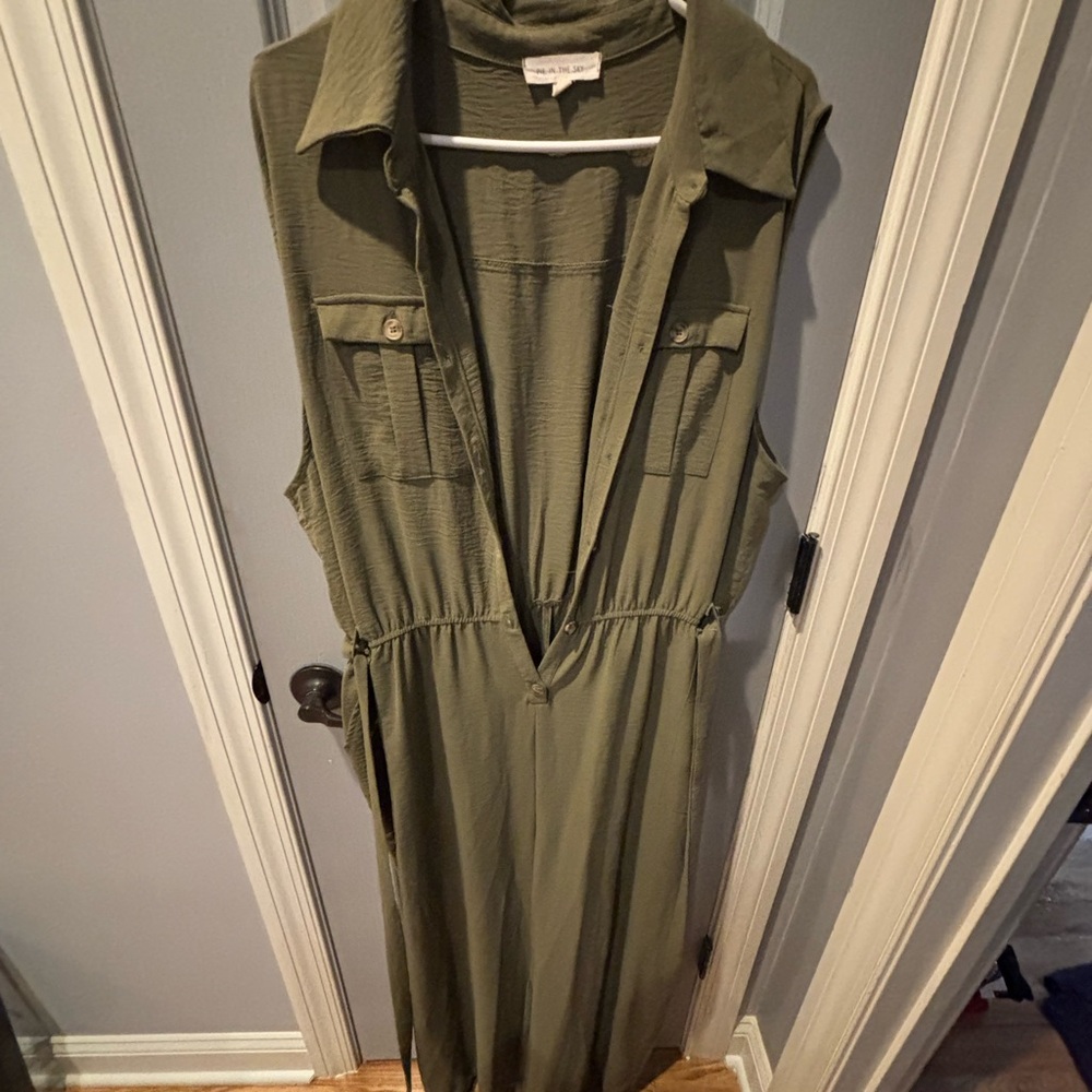 Olive Green Sleeveless Jumper
